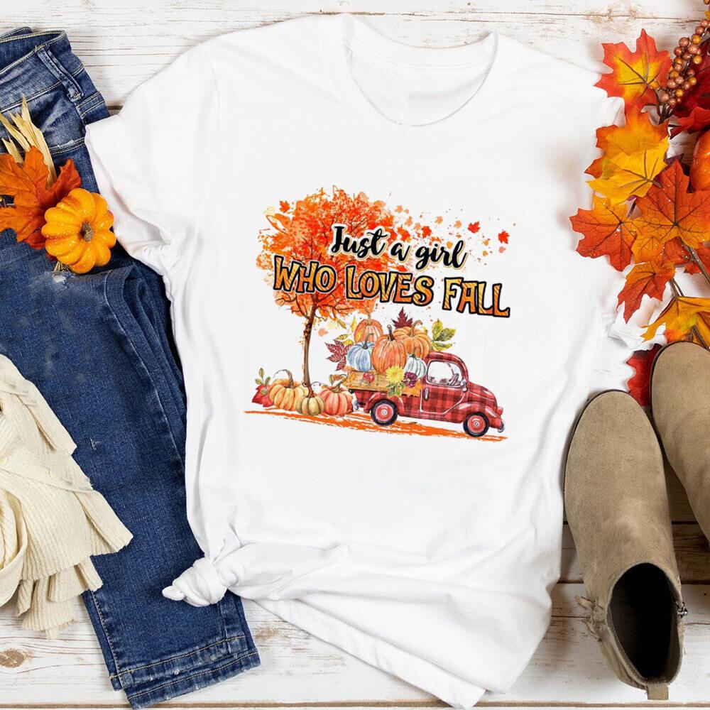 Happy Fall Yall Print Shirt Thanksgiving Graphic Tshirt Fa Women Clothes Graphic T Shirts Tops Aesthetic Clothes Modal Fabric S