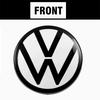For Volkswagen VW 1/2Pc For Volkswagen VW Golf 6 MK6 MK8 Golf 7 MK7 7.5 Golf 8 VARIANT Car Front Hood Emblem Boot Badge Front Grille Logo Sticker