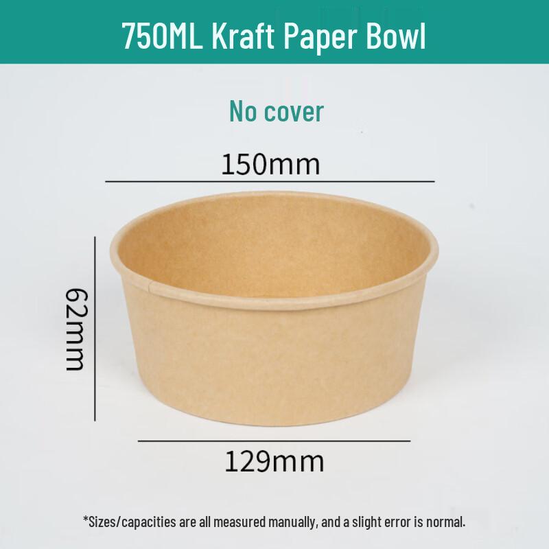 Kraft Paper Takeout Bowls