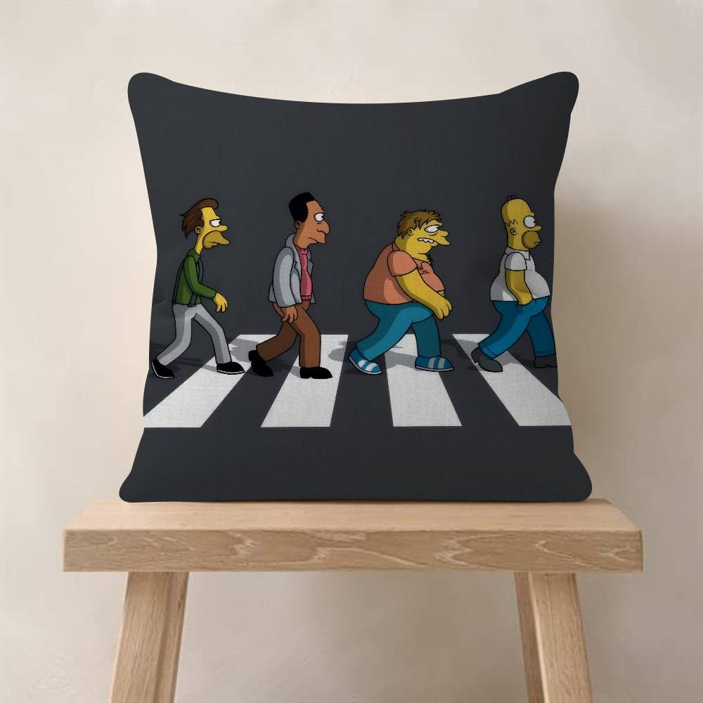 Cartoon The movie SSimpsons Pillow Cushion Cover Pillowcase Living Room Sofa Home Decor Customized