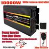 LCD Display Solar Power Inverter 12V 24V To 110V/220V Pure Sine Wave Voltage Transformer Car Charge Converter 8000/10000W