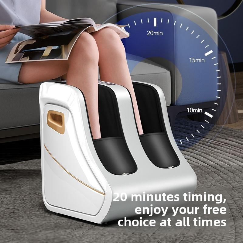 Massageador de Pés e Panturrilhas Calor Alívio Plantar Circulação Shiatsu Amassamento Profundo Compressão Ajustável para Mulheres e Homens Venda de Fábrica