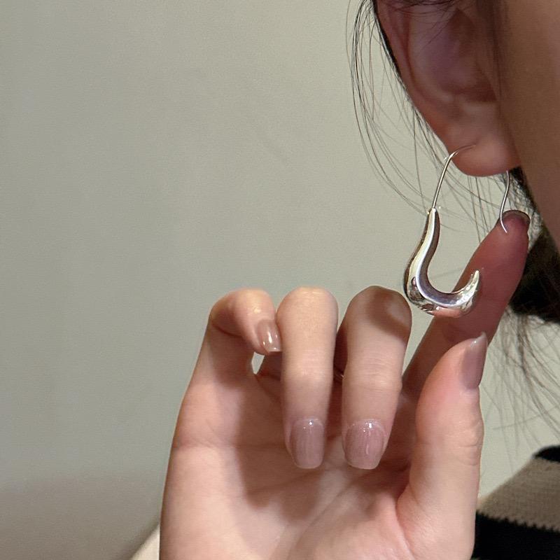 925 Sterling Silver Earrings For Women Trendy Simple Clip Shape Earring Jewelry Prevent Allergy Party Christmas Accessories