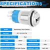 MKBKLLJY 16MM Horn Switch Raised Speaker Horn Momentary Push Button Switch DC -24V 5A