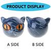 Black Cats Head Statue Figurine Decors Luxurious Animal Sculpture Ornament for Living Room Office Book Shelf Decors