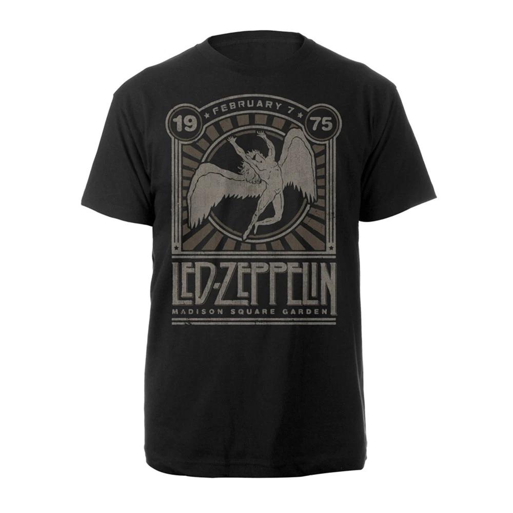 Led Zeppelin Madison Square Garden 1975 Официальная мужская футболка Мужская- XL