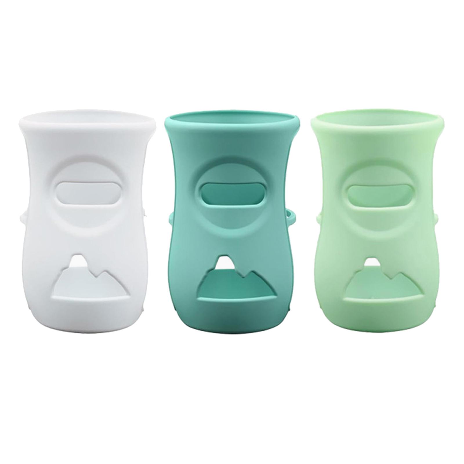 

1 шт/3 шт силиконовые чехлы для детских бутылочек Avent 120 мл/240 мл стеклянные бутылочки для кормления защитные чехлы против поломки 240ML