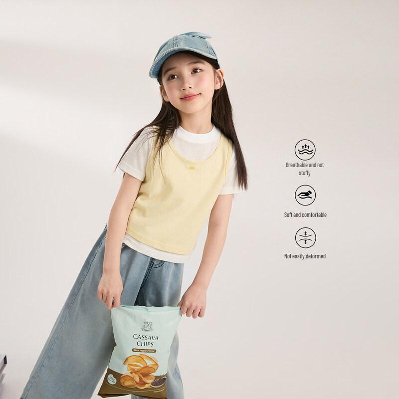 LUSON Girls' Casual Short Sleeve T-Shirt