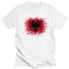 Custom Fashion Retro Albania Flag T Shirt Unisex Albanian Eagle T-shirt Streetwear Tee Tops Pure Cotton Oversized Tshirts Merch