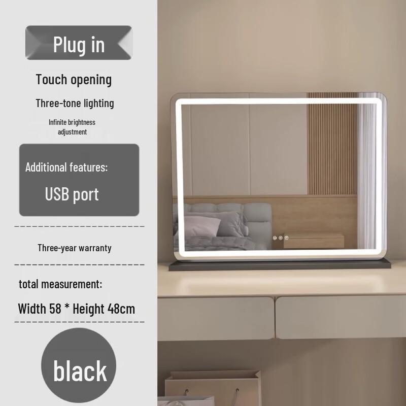 MARYYA Large Horizontal Desktop Dressing Mirror