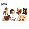 Beading Kit For Beginners Tiny 3D Beaded Animal Kit, Cute DIY with Colorful Beads and Easy Instructions, 4 Designs Handmade Jewelry Art Craft