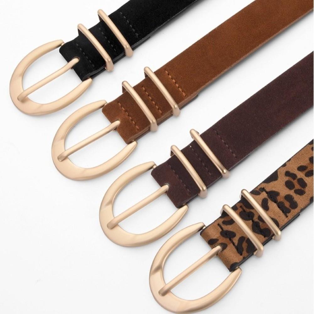 Texture Design PU Belt Multiple Colors Decorative Belt Trend Needle Buckle Belt Paired with Jeans