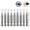 21pcs/set Socket Adapter Drill Bits Set Professional Drill Bits Socket Adapter Sleeve Woodworking Hand Tool for Thin Iron Sheet