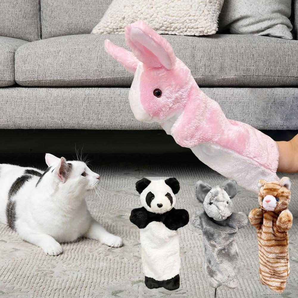 1Pcs Cat Puppet Wrestler Hand Glove Interactive Play Cat Glove  Cat Wrestle Wrestling Glove Sturdy Padding Supplies