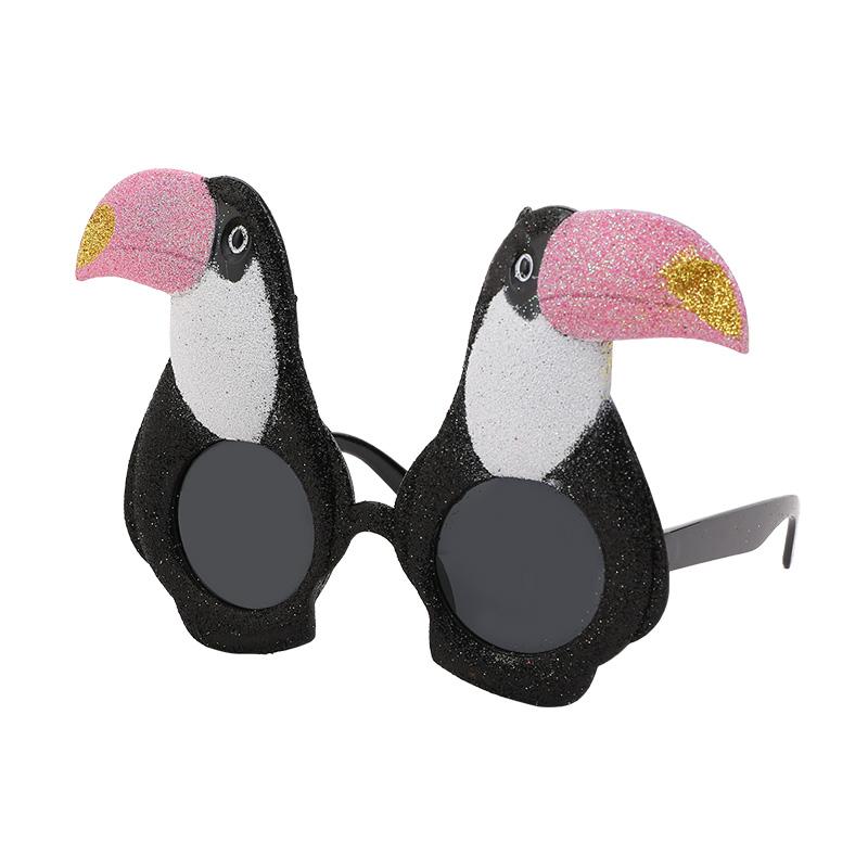 Hawaiian Party Sunglasses Summer Luau Tropical Beach Party Decoration Flamingo Photo Props Kids Birthday Favors Wedding Supplies