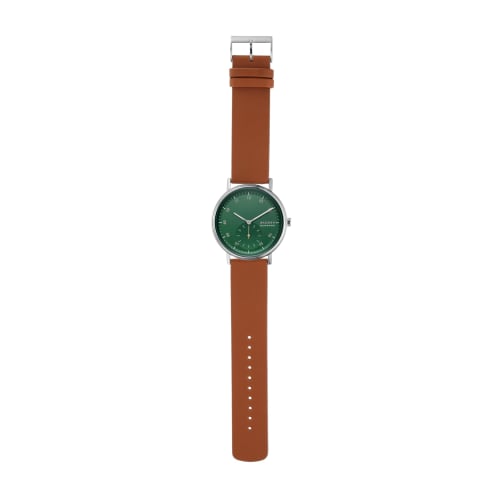 KUPPEL Two-Hand Sub-Second Luggage Leather Watch