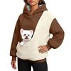 Wearable Blanket Hoodie - Warm  Print Sweatshirt For Adult Women, Moms, Men