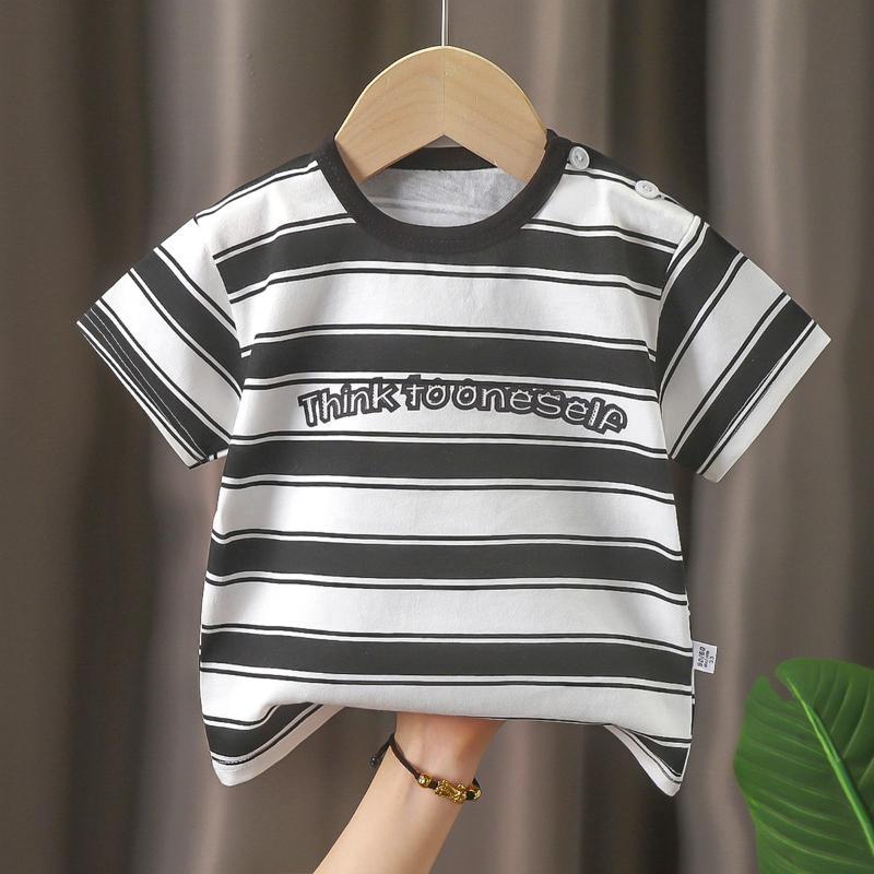Kids Clothes T-Shirt for Girls Boys Children's Summer Clothing  Cartoon Tops Short Sleeve Breathable Clothes Cotton Baby Tops