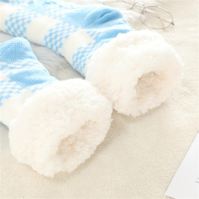 Comfortable Warm Acrylic Floor Socks for Women Offering Insulation and Softness During Winter Home or Office Activity