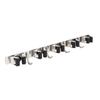 Mop and Broom Holder Wall Mount 304 Stainless Steel 5 Slots 4 Hooks Broom Hanger for Garage Laundry