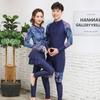 Womens Two-Piece Long Sleeve Rash Guard Set With Skirted Bottoms Mens Plus Size UV Protection Surfing Wetsuit Diving Swimming