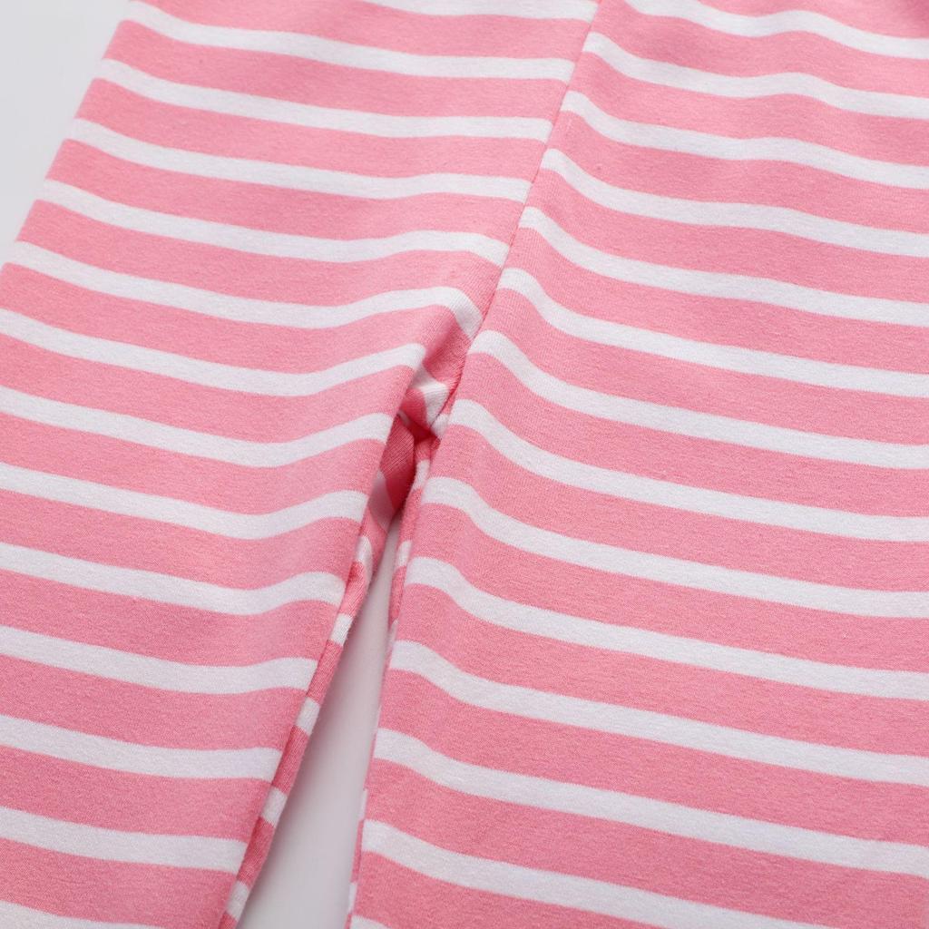 Children's Striped One-Piece Trousers - Spring & Autumn Leggings for Girls