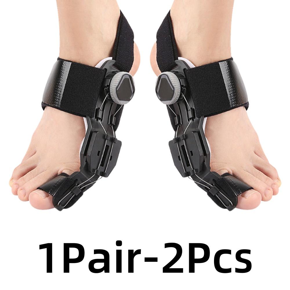 Toe Straightener Bunion Corrector Unisex Valgus Adjustable Toe Corrector Rotatable Separator Splint Braces for Left Right Foot