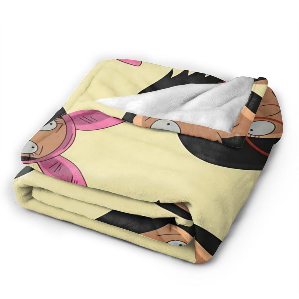 B-Bob Burgers Thanksgiving  Blanket Multiple Sizes Super Soft and Warm  Throw Blankets for Sofa Couch and Bed