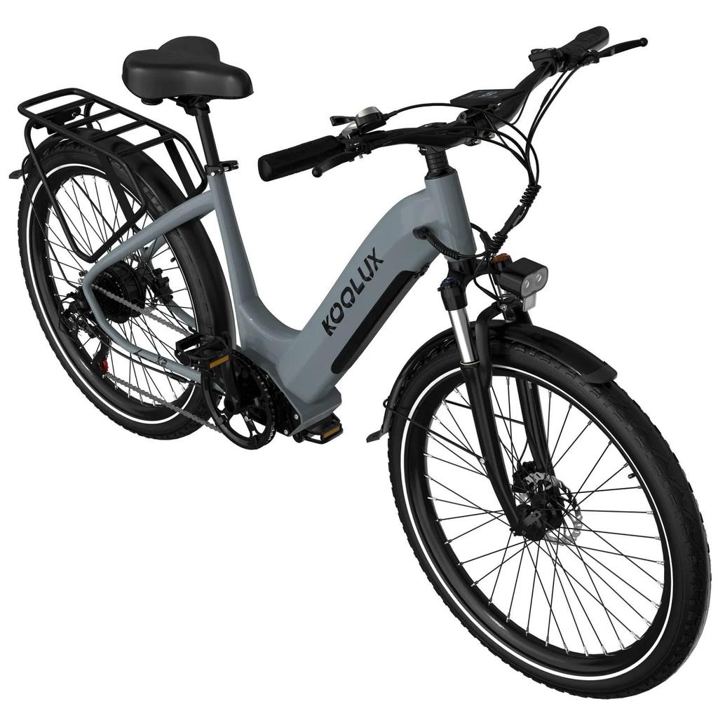 KOOLUX X2 Multi Terrain Electric Bike With TowSeat 48V13.5Ah  500W E-Mountain Bike 26 Inch Road Tires Adult City Commuting Electric Bicycle