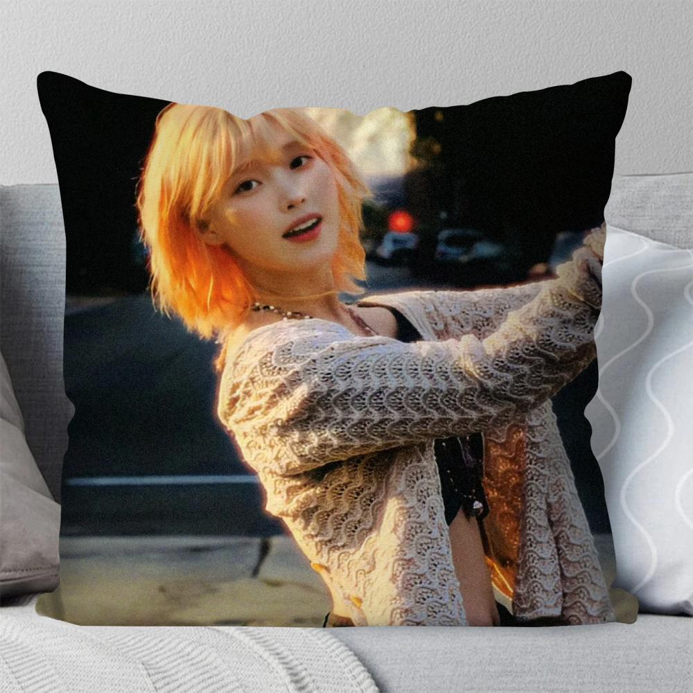 1pc Korean Singer IU Pillow Case Square Pillow Bedroom Sofa Leisure Comfort Cushion Car Living Room Home Decoration 40X40