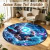 Round Rug Custom NameDragon Ball Pattern Non Slip Carpet Home Floor Decor