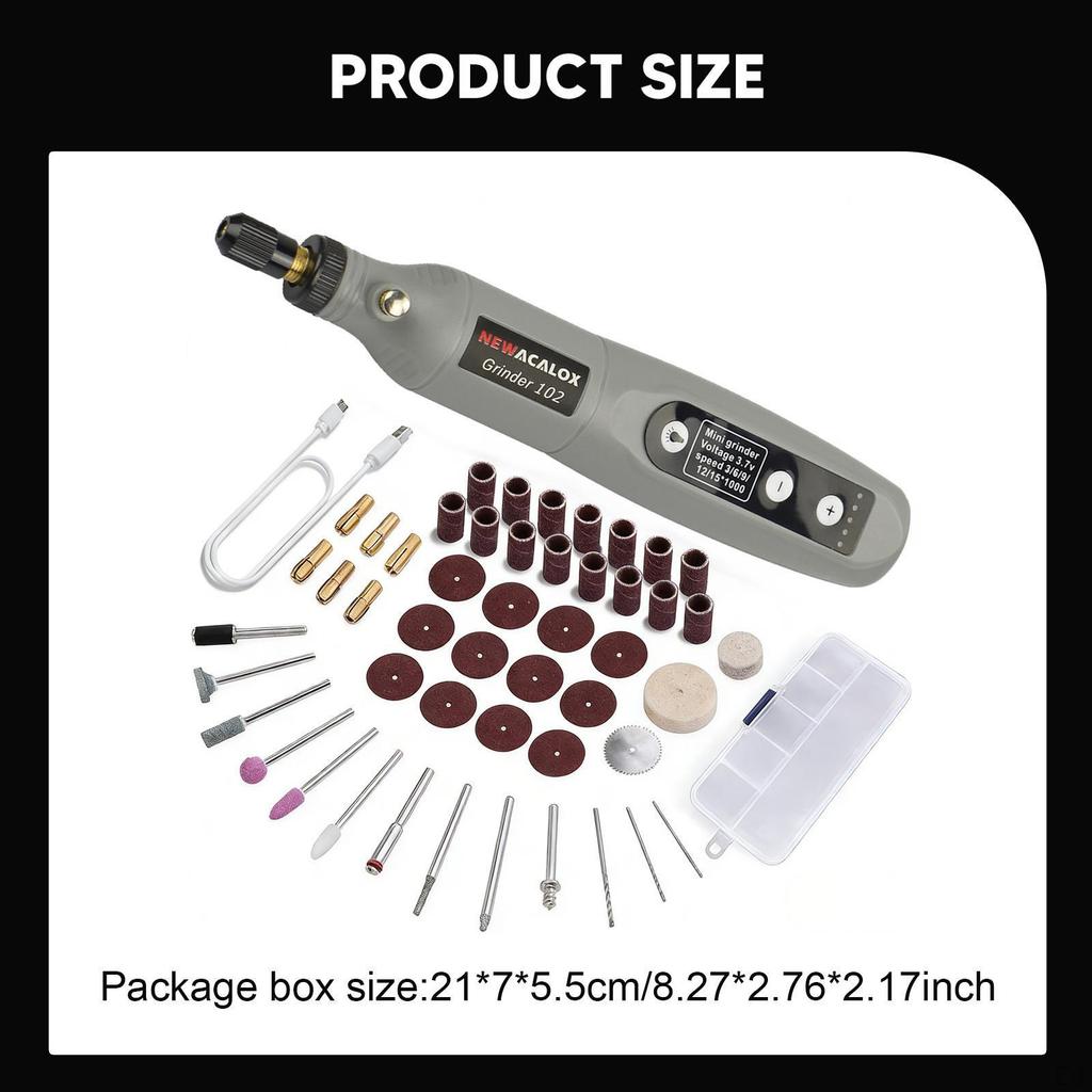 Mini Cordless Pen Rotary Tool for Drilling Grinding Polishing Red