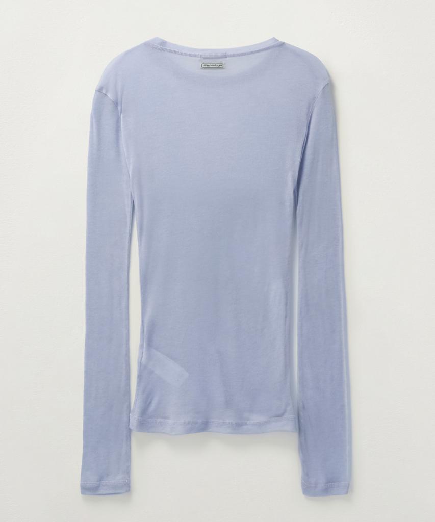 Seteo (W) Slim Fit Layered Long Sleeve Sky Blue