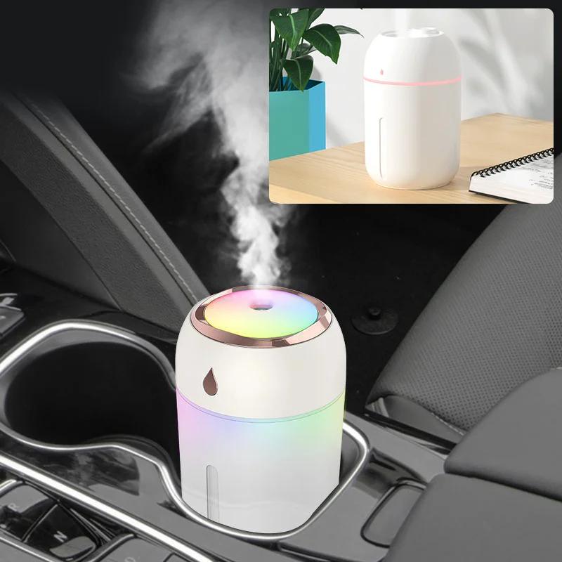 Mini LED Cold Light Room Home Car Plant Purifier Spray USB Portable Air Humidifier Aromatherapy Diffuser 330ml