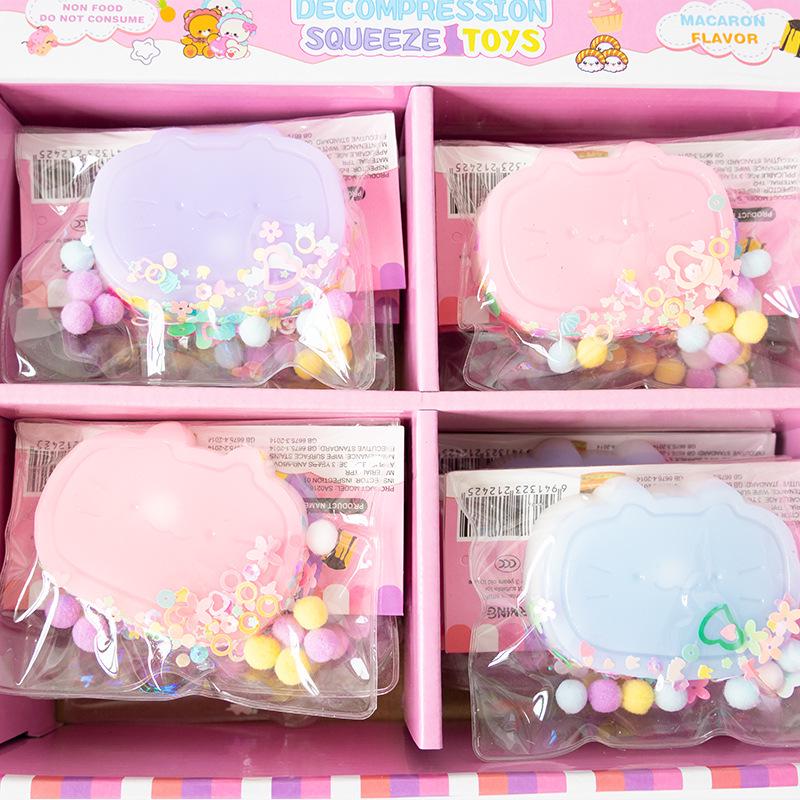 Silicone Pinchable Cat Scratch Donut: Soft, Glutinous Slow-Rebound Stress Relief Toy
