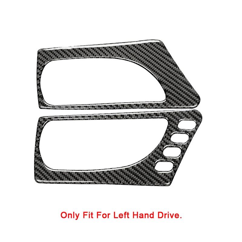 Samochód Wewnętrzna Klamka Drzwi Rama Ochronna Nakładka Dekoracyjna Naklejka Włókno Węglowe Dla Lexus IS250 2013- LHD RHD Wnętrze