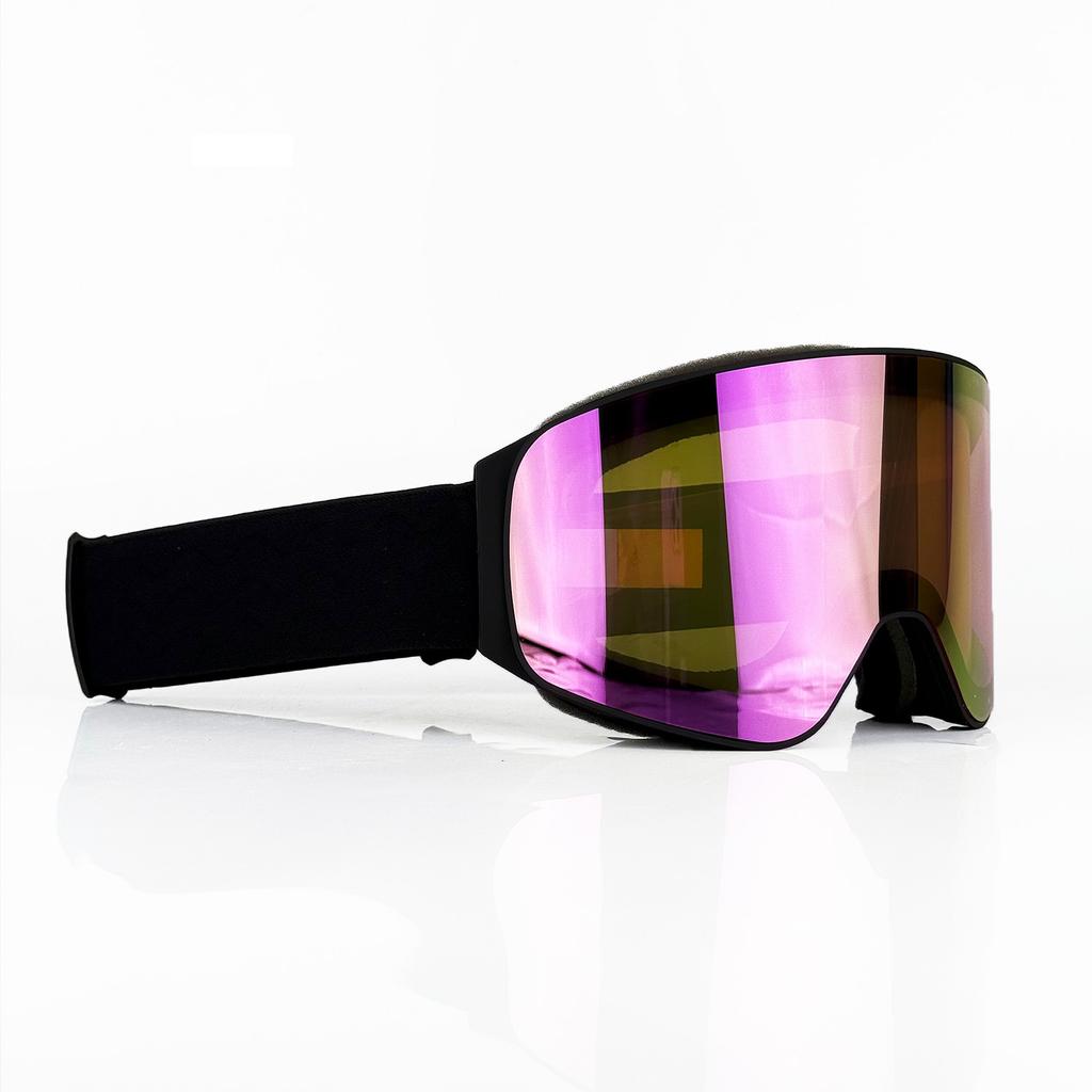 Fully Electroplated Magnetic Double-layer Anti-fog Ski Goggles, Windproof and UV-proof Outdoor Sports Snow Goggles