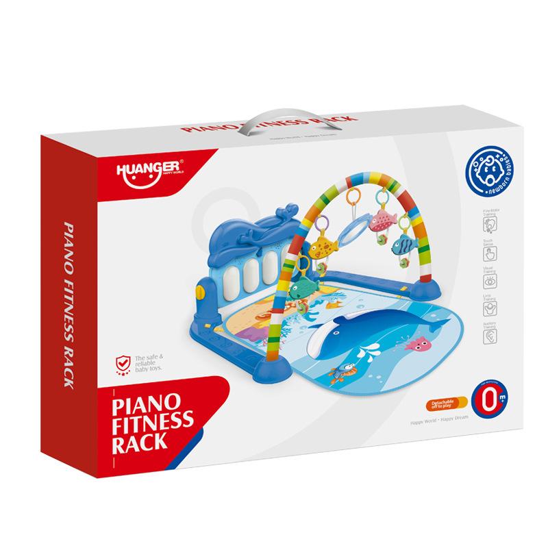 Baby Fitness Frame Pedal Piano Toy Children Baby Music Climbing Mat Fitness Device 0-36 Months
