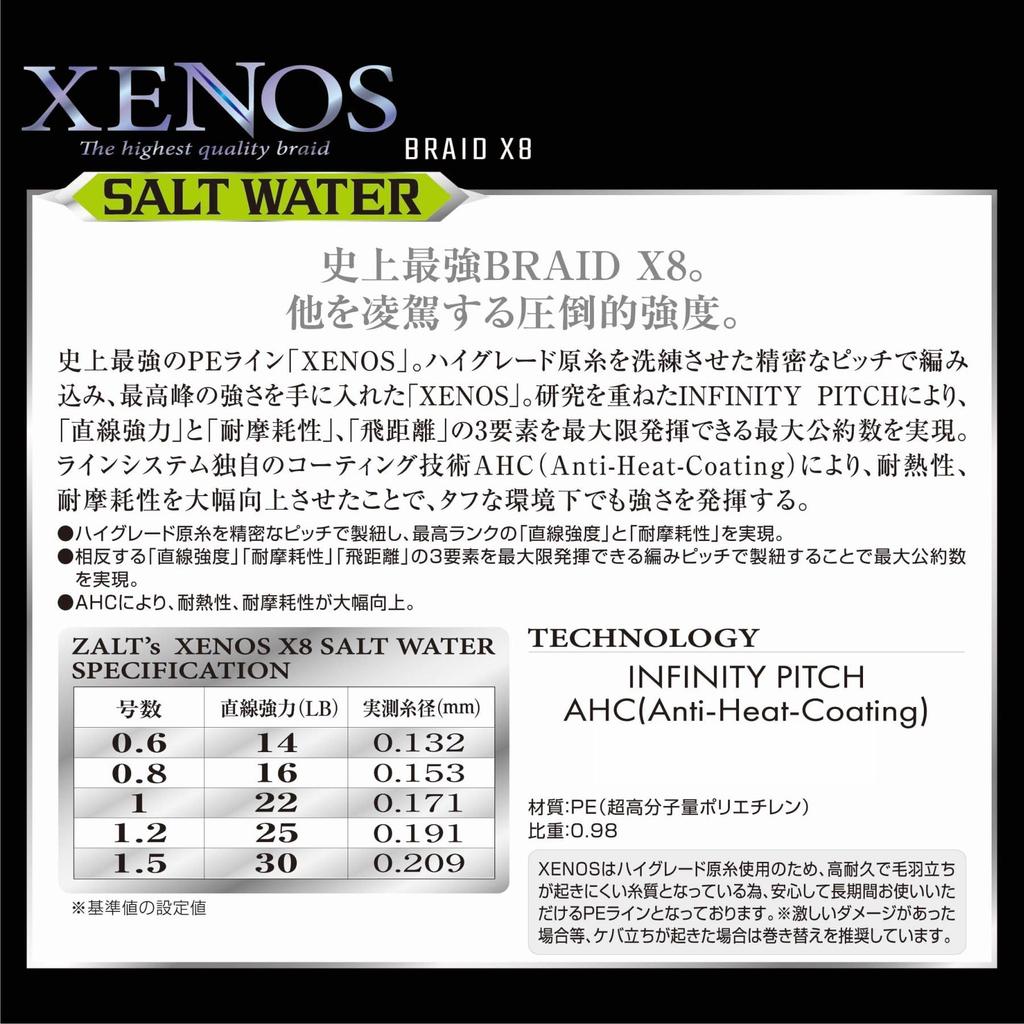 PE Line XENOS X8 SW Light Green 200m Zalt's #1