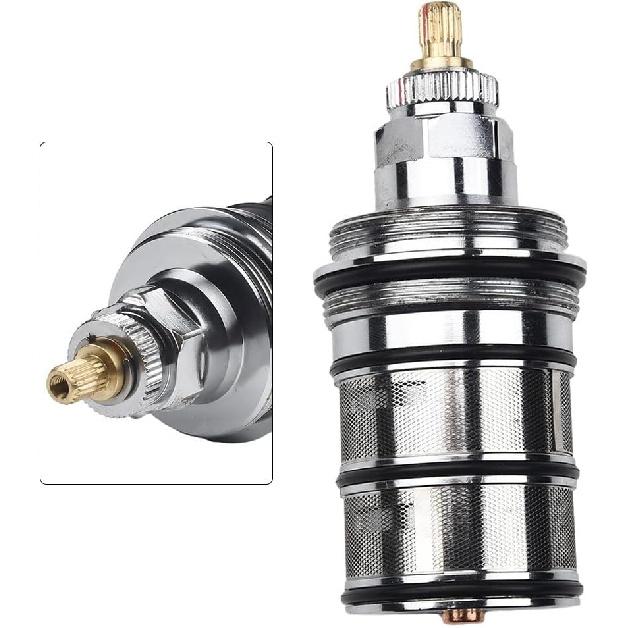 Thermostatic Valve Cartridge, Thermostat Valve Spool Replacement Thermostatic Cartridge Shower Mixer Valve Bar Repair Kit