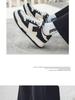 Meiretu 2024 Height-Boosting White Sneakers for Boys - Korean Style Spring Thick-Soled Casual Sports Shoes