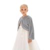 Girls' Faux Rabbit Fur Long-Sleeved Cape Coat