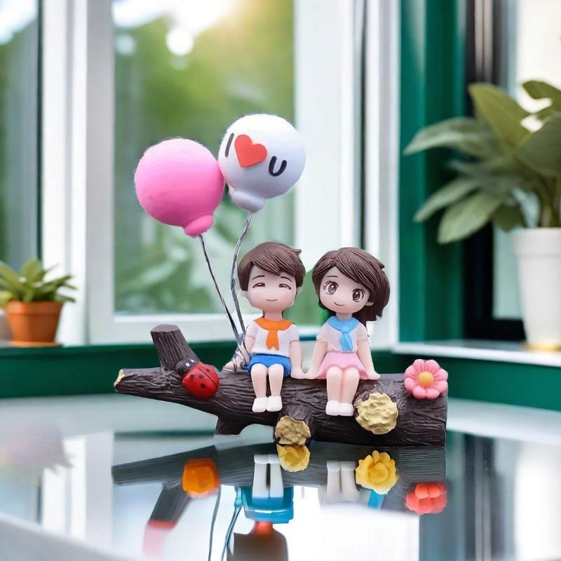 1PC Tree Branch Couple Car Decoration Creative Automotive Ornaments Fashionable Car Accessories Unique Vehicle Adornments