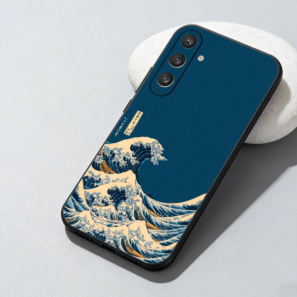 The Great Wave Off Kanagawa Phone Case For Samsung Galaxy A73,A72,A71,A70,A52,A51 Others Soft Black Cover