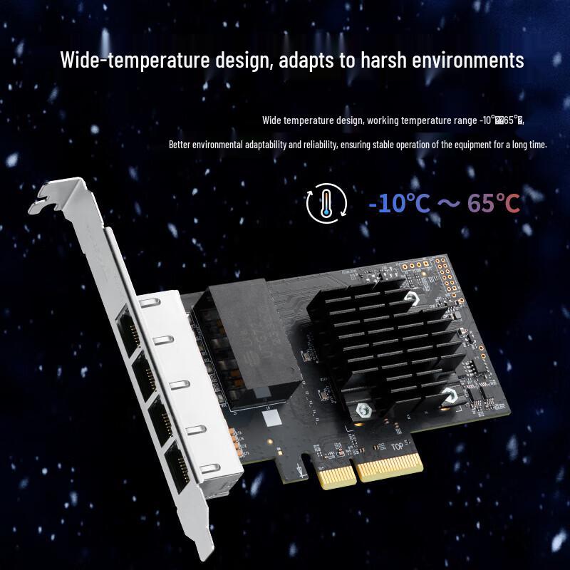 TP-LINK 4-Port Gigabit PCI-E Network Card