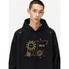 Jungle Tiger Original Design Fireworks Embroidery Hooded Sweatshirt for Men 2026 Spring American Style Heavyweight Couple Clothes