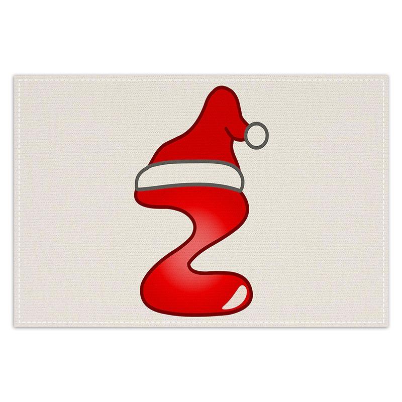 

4/6/8Pcs Christmas Letter Placemat Table Placemats Modern Linen Placemats Durable Hand Washable Perfect for Parties & Home Decor 4Pcs-30X45cm(12X18in
