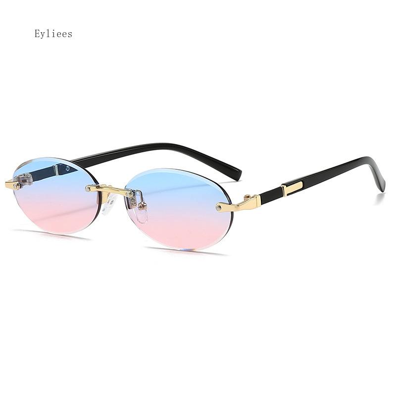 New Trend Sunglasses For Men Women Fashion Retro Oval Frame Eye Protection Goggles Unisex Vintage Uv400 Sun Glasses Eyewear