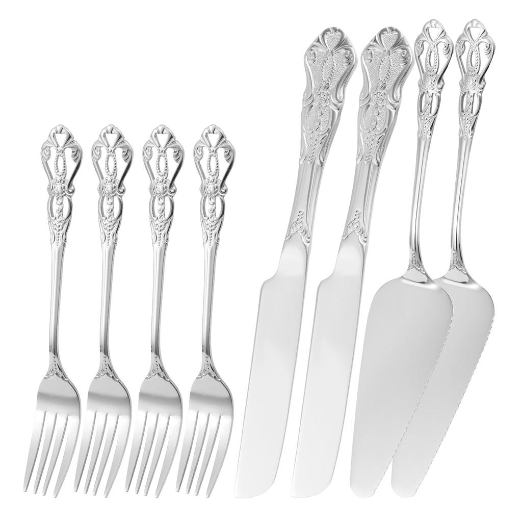 Cake Cutting Set for Wedding Stainless Steel Cake Knife and Server Set Cake Cutter Pie Spatula for Birthday Christmas Party