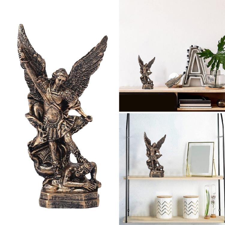 Schützende Erzengel Michael Statue, 5,12 Zoll Erzengel Michael Dekorationen für Sammler Figur